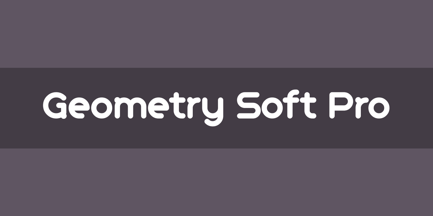 Ejemplo de fuente Geometry Soft Pro Bold N